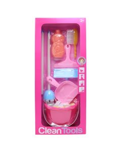 Children's toy, cleaning accessory set, pink, 1 piece