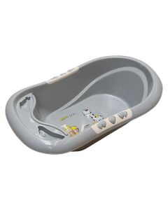 Children's bathtub, plastic, 132x89 cm, gray, 1 piece