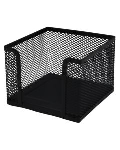 Organizues sticky notes, metalike, e zezë, 9.5x9.5x8 cm, 1 copë