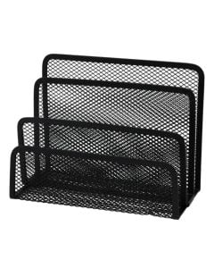 Document organizer, metal, black, 13x17x8 cm, 1 piece