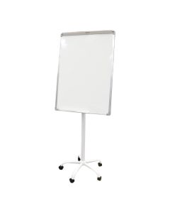 Tabelë e bardhë, me kembë, 5 rrota, 70x100 cm, 1 copë