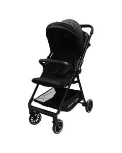 Summer stroller for children, black, metal/polyester, 1 piece