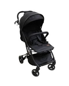 Summer stroller for children, dark gray, metal/polyester, 1 piece