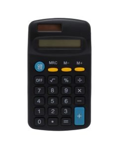 Calculator, solar, black, 11.5x6.5 cm, 1 piece