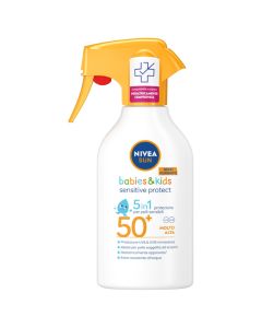 Sunscreen for children, Nivea, Sensitive protect, 5 in 1, SPF 50+, 270 ml, 1 piece