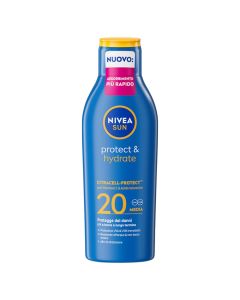 Sunscreen, Nivea, Protect & hydrate, SPF 20, 200 ml, 1 piece