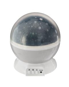 Dritë nate për fëmijë, projektor, 12x14 cm, gri, 1 copë