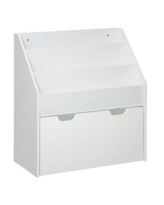 Children's book organizer, MDF, white, 62.5x30x70 cm, 1 piece
