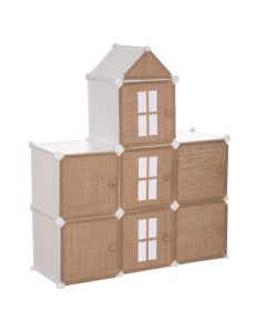 Children's organizer shelf, Château, jute, 109x95x32 cm, 1 piece