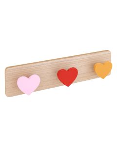 Children's clothes hanger, Abria heart, MDF, 36x9.5x4.5 cm, 1 piece