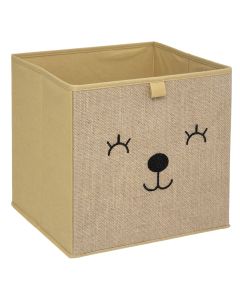 Children's organizer box, Animals, jute, 29x29x29 cm, 1 piece