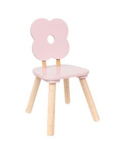 Children's chair, Flower, MDF, 27x26.5x47.5 cm, pink, 1 piece