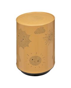 Night light for children's room, metal, yellow, 13 cm, 1 piece