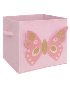 Children's organizer box, Butterfly, pink, 29x29x29 cm, 1 piece