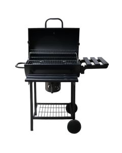 Charcoal barbecue, metal, 100x62.5x94.5cm, black, 1 piece