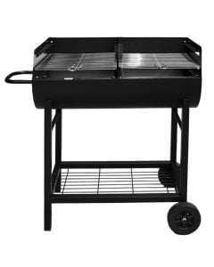 Charcoal barbecue, metal, 96x44x93 cm, black, 1 piece
