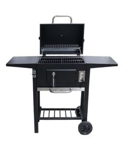 Charcoal barbecue, steel, 109x46x94.5 cm, black, 1 piece