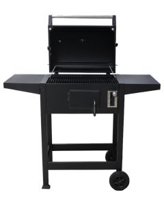 Charcoal barbecue, steel, 119.5x46x103 cm, black, 1 piece