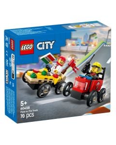 Lego, City, Pizza and Fire Truck, +5 vjec, 1 copë