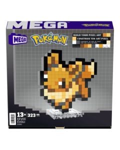 Lodër për fëmijë, Mega Bloks, Pokemon, Eevee 3D Pixel Art Pokémon, 323 pjesë, +13 vjec, 1 copë
