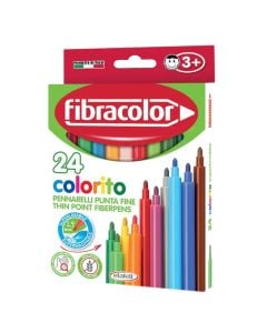 Watercolors, Fibracolor, Colorito, 24 colors, 1 pack