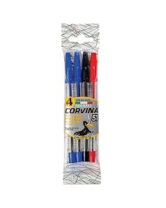 Pens, Carioca Corvina, 4 pieces, 1 pack