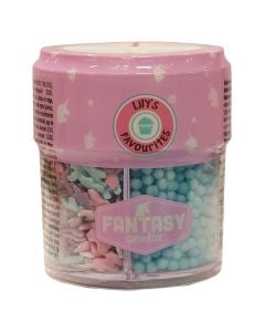 Dessert decoration, Fantasy sparkles, 90 gr, mixed, 1 piece