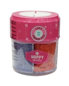 Dessert decoration, Happy sparkles, 90 gr, mixed, 1 piece