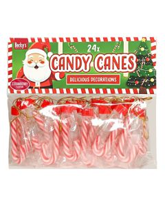 Sweets, Mini candy canes, 24 pieces, 1 package