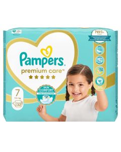 Diapers for babies weighing 15+ kg, Pampers Premium Care, 32 pieces