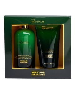 Men's shower set, IDC Institute, hair and body wash 300 ml + body lotion 200 ml, 1 pack