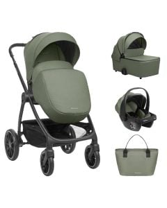Baby carriage set, Kikka Boo, Modena, 3 in 1, Army Green, 0-22 kg, 1 piece