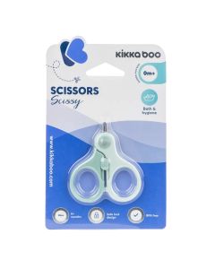 Baby scissors, Kikka Boo, Scissy, mint, 0 months +, 1 piece