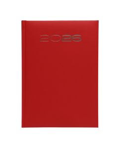 Daily planner 2026, 15x21 cm, 324 pages, red positano, 1 piece