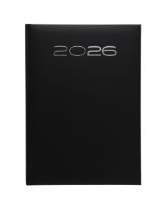 Daily planner 2026, 17x24 cm, 320 pages, black positano, 1 piece