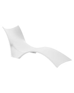Chaise longue, Elyss, PP, white color, 81x73x193 cm
