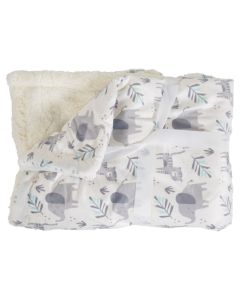 Baby blanket, Cangaroo, Shaggy, 75x105 cm, gray, 1 piece