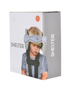 Car seat headrest, Cangaroo, black/gray, 1 piece