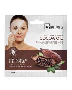 Maskë për fytyrën, IDC, Cocoa Oil, zbutës dhe qetësues, 22 gr, 1 copë