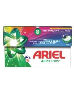 Laundry detergent capsule, Ariel, Color, 38 capsules, 1 pack