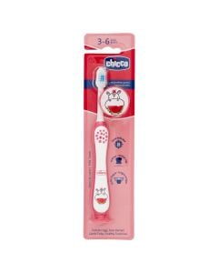 Children's toothbrush, Chicco, Hippo, 3-6 years, 1 piece