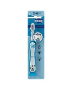 Children's toothbrush, Chicco, Tiger, 3-6 years, 1 piece