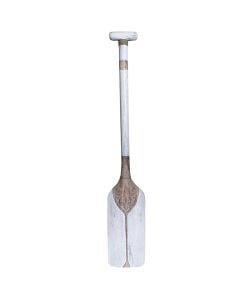 Decorative shovel, Toraja, tropical Albasia wood, white color, 17*4*100 cm