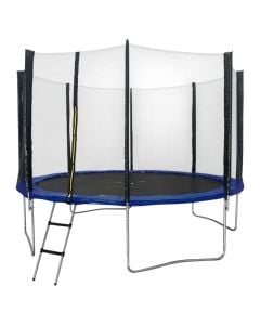 Trampolinë me rrjetë mbrojtëse anësore, H306cm