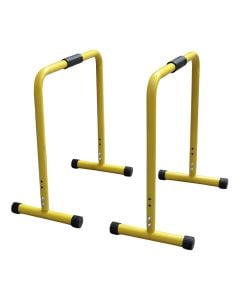 Fitness bar, Parallette, 121x61x47 cm, max load capacity 200 kg, yellow color