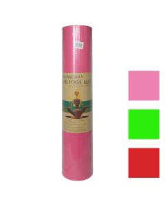 Tapet yoga, Fitness, 183x61 cm, 6 mm, TPE, ngjyra mikse