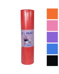 Tapet yoga, Fitness, 173x61 cm, 6 mm, PVC, ngjyra mikse