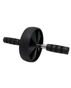 Fitness roller, Fitness, 25x10 cm, 19 cm wheels, PP & TPR material, for abdominal muscle training