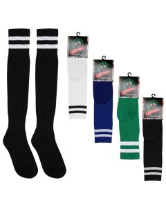 Football socks, size L, 45 cm length, mixed colors