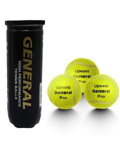 Tennis ball, General, 3 pieces, plastic box